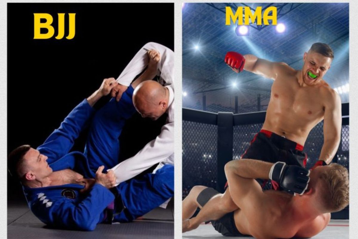 Brazilian jiu jitsu fighter in MMA